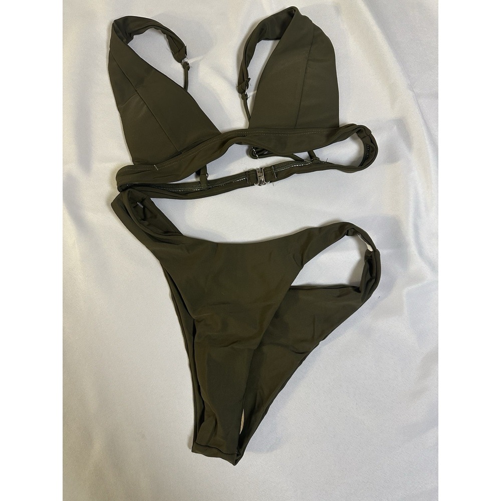 Women's Black Bikini, Top And Bottom Set Size Small